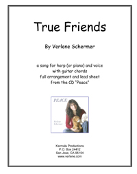 True Friends sheet music