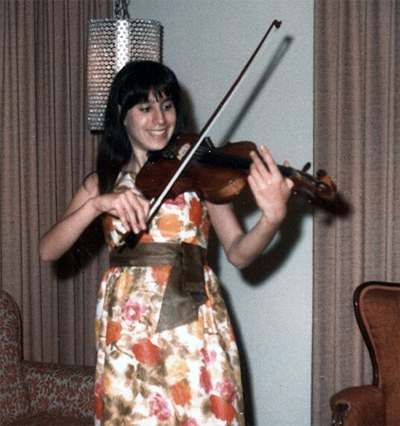 Verlene at 13 with violin